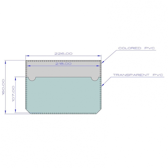 Kanban Cebi 160*225mm (K02)-Siyah - 500 Adet